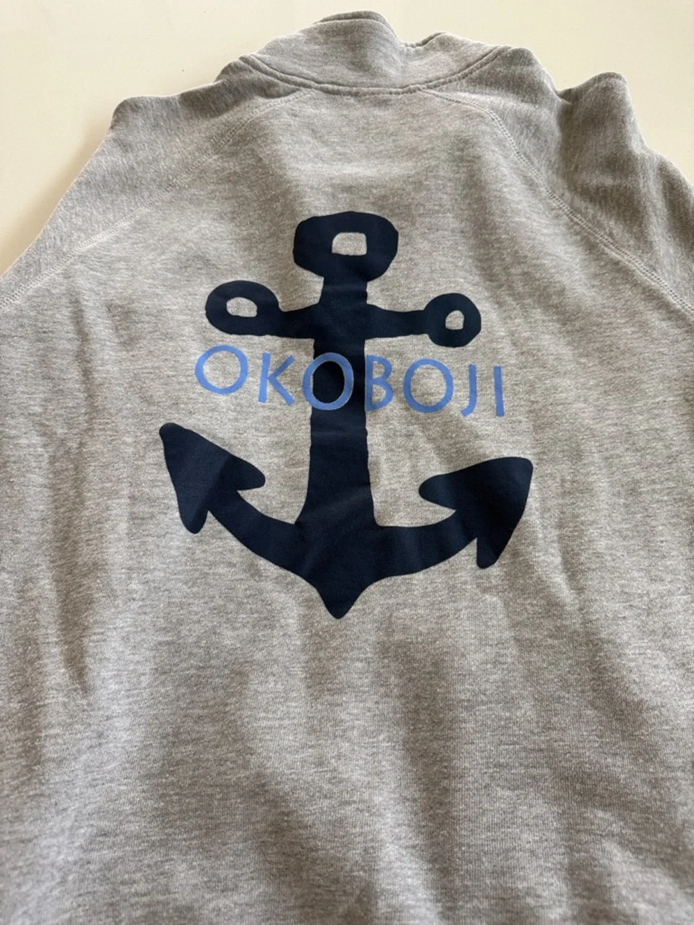 District Light Gray Pullover with Black Brand Tag - Picture 4 of 4